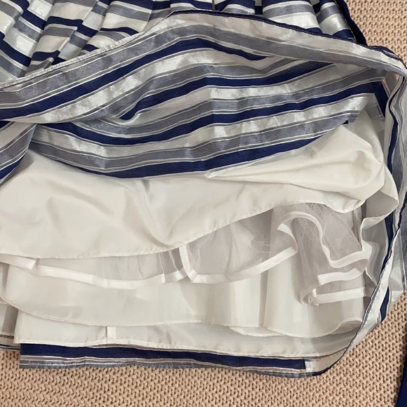 Jona Michelle Girls' Party Dress Blue/Stripes - Picture 6 of 10